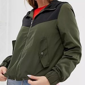Noisy may color block anorak jacket